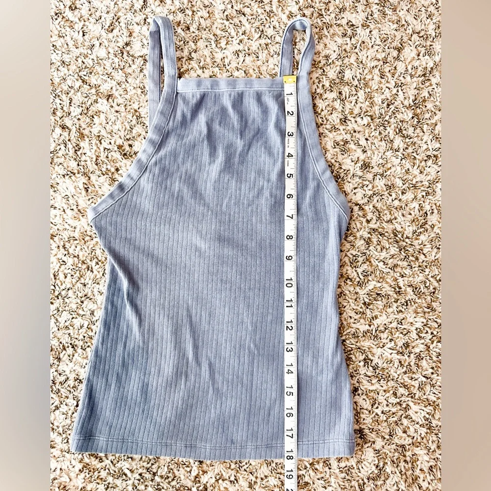 FREE PEOPLE Intimately Blue Ribbed Women’s Tank Top - XSmall